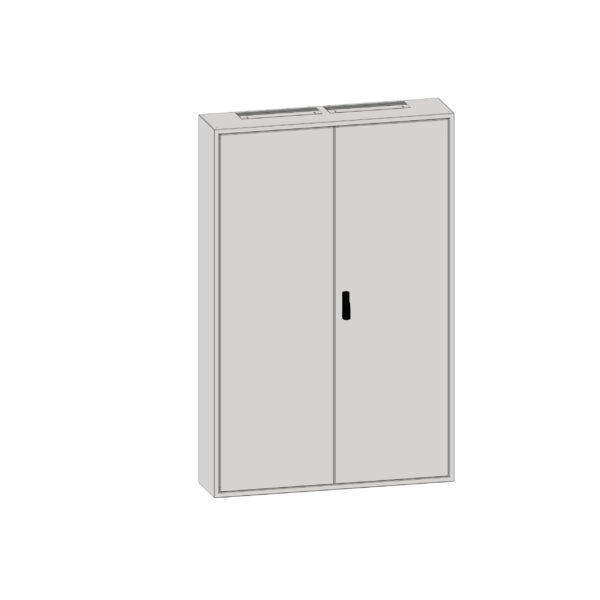 IL036439-F Aufputz-Rahmen 4A-39 mit Türe, Rückwand und Schwenkhebel<br><u>Verkaufseinheit: 1Stk</u>