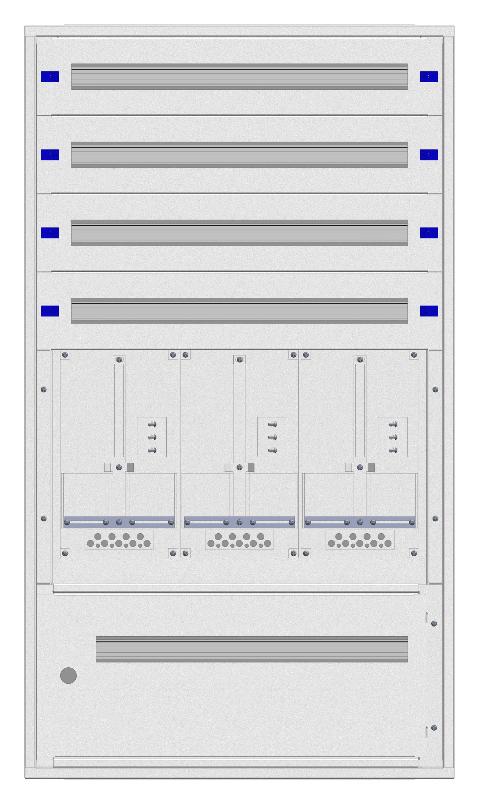 f_il198328- IL198328-B Zählerverteiler Einsatz 3-28E, 3 Zählerplätze, Steiermark<br><u>Verkaufseinheit: 1Stk</u> – Bild 1