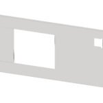 IL550407-- Frontplatte mit Ausschnitt 196x187mm Stahlblech Breite 4<br><u>Verkaufseinheit: 1Stk</u>