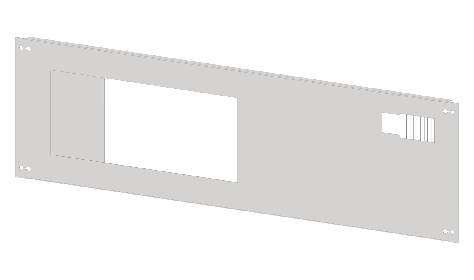 LEAD Technologies Inc. V1.01 IL550507-- Frontplatte mit Ausschnitt 196x187mm Stahlblech Breite 5<br><u>Verkaufseinheit: 1Stk</u> – Bild 1