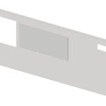 IL550510-- Frontplatte 5B10 mit Ausschnitt Stahlblech, Breite 5<br><u>Verkaufseinheit: 1Stk</u>