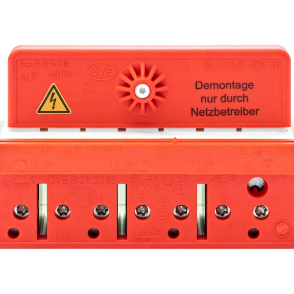 IL900169-A Zähleranschlussklemme Netz NÖ 63A, 3-polig + 2N, 6-25mm²<br><u>Verkaufseinheit: 1Stk</u>