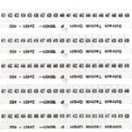 IP190401-- Kennzeichnungsschildchen für TB und ST, 401-450 (je 2mal)<br><u>Verkaufseinheit: 1VE</u>