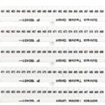 IP190451-- Kennzeichnungsschildchen für TB und ST, 451-500 (je 2mal)<br><u>Verkaufseinheit: 1VE</u>