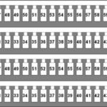 IP196031-- Kennzeichnungsschildchen für TB und ST, 31-60 (je 2mal)<br><u>Verkaufseinheit: 1VE</u>