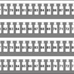 IP196061-- Kennzeichnungsschildchen für TB und ST, 61-90 (je 2mal)<br><u>Verkaufseinheit: 1VE</u>