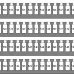 IP196121-- Kennzeichnungsschildchen für TB und ST, 121-150 (je 2mal)<br><u>Verkaufseinheit: 1VE</u>
