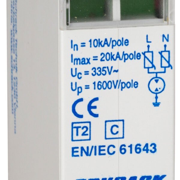 IS010073-- C-Ableiter-Modul 1-phasig L+N 10kA 335V<br><u>Verkaufseinheit: 1Stk</u>