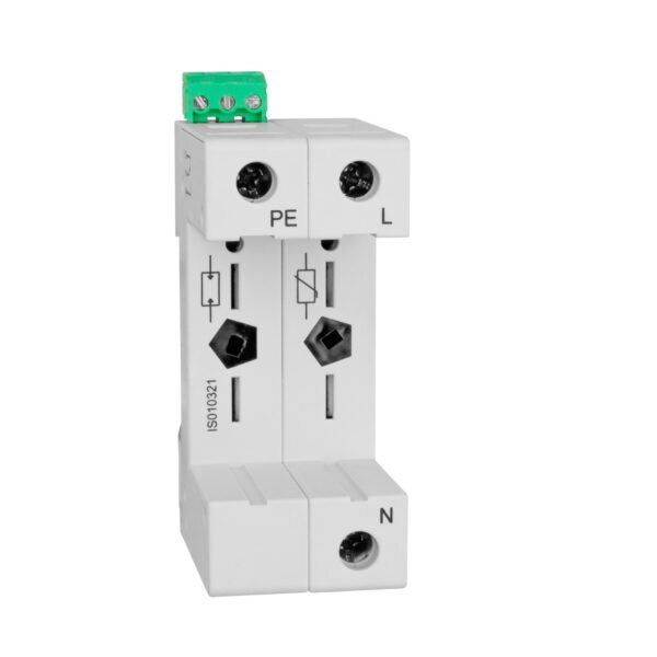 IS010321-- Vartec TII, Sockel 1+1 (für 1 VVM, 1 VGM), mit Hilfskontakt<br><u>Verkaufseinheit: 1Stk</u>