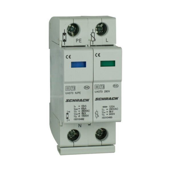 IS010460-- T3/D - Ableiter komplett, 1+1, 280V - Serie UAS<br><u>Verkaufseinheit: 1Stk</u>