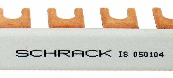 IS050104-- Verschienung 4-fach, isoliert, für TN-S-, TT-System<br><u>Verkaufseinheit: 1Stk</u>