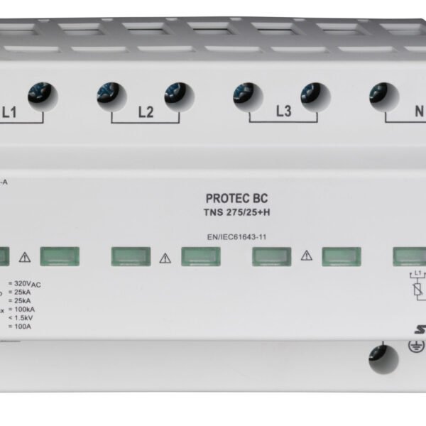 IS211340-A Blitz-/Überspannungsableiter 4+0 TNS,I+II(B+C),275V,25kA<br><u>Verkaufseinheit: 1Stk</u>