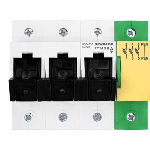 IS504730-- TYTAN II, D02-Lasttrennschalter, 3-polig mit PEN-Klemme, 63A<br><u>Verkaufseinheit: 1Stk</u>