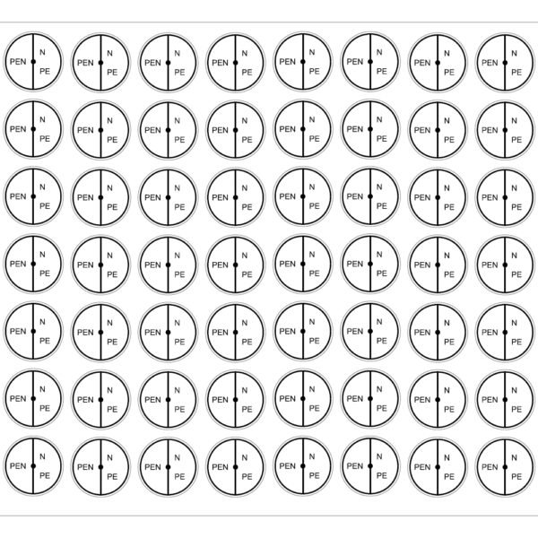 IS505020-A Bezeichnungsschild PE/N Auftrennpunkt nach E 8001<br><u>Verkaufseinheit: 1Stk</u>