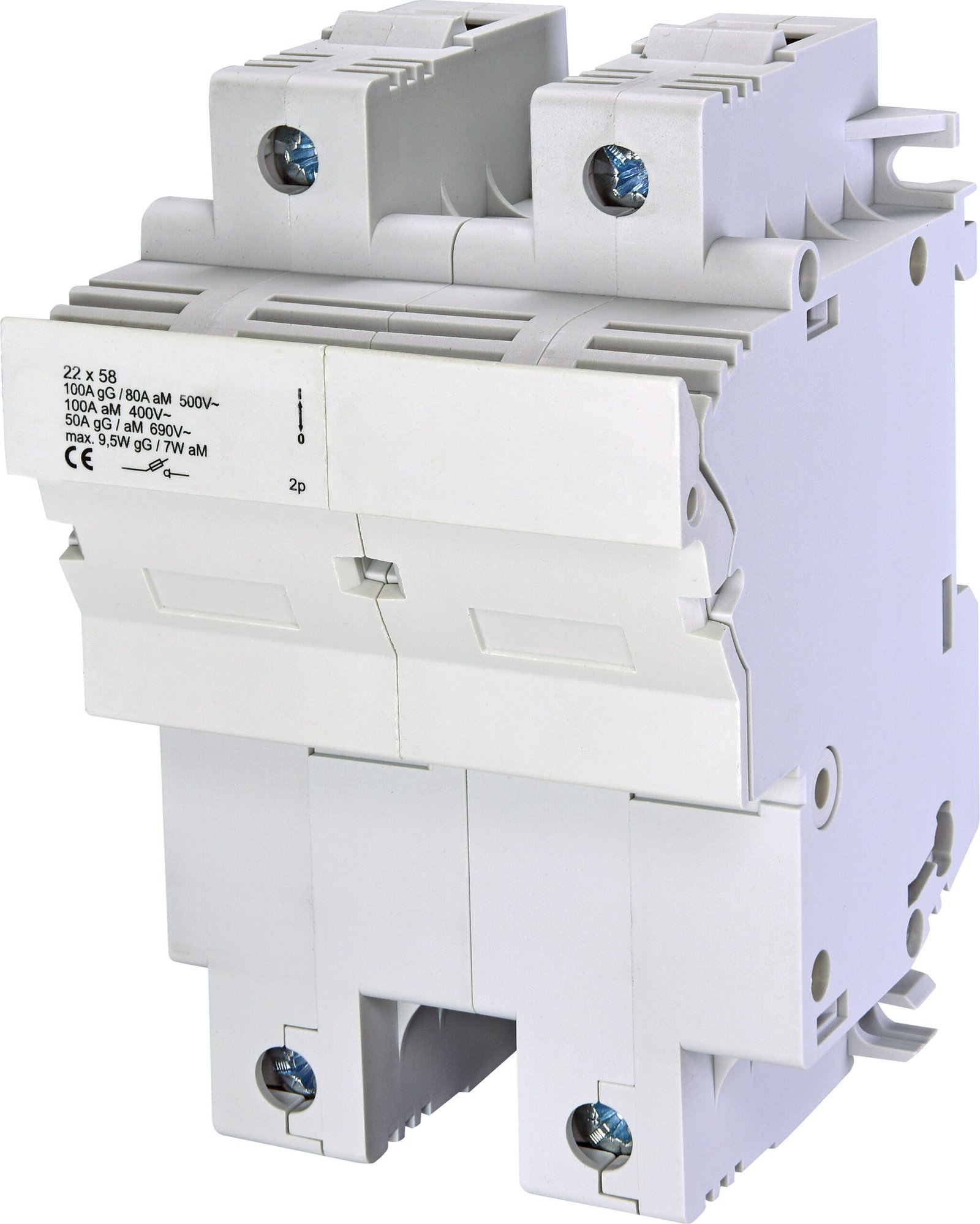 f_is506222- IS506222-- Sicherungstrennschalter 22x58mm, 2-polig, 100A<br><u>Verkaufseinheit: 1Stk</u> – Bild 1