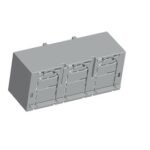 ISA05700-A Kabelabdeckung 3-polig für ARROW BLUE Größe 00<br><u>Verkaufseinheit: 1Stk</u>