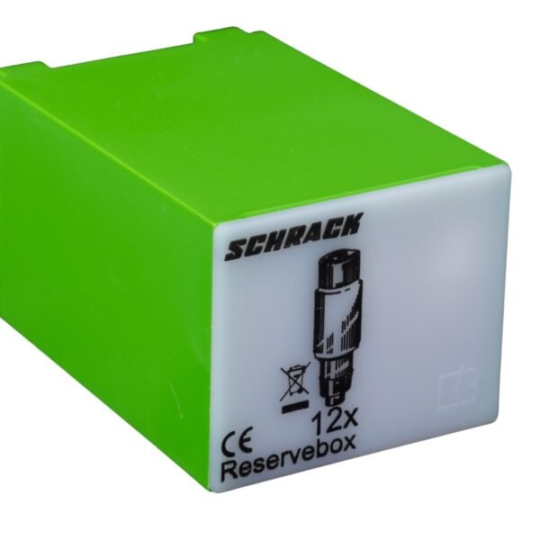 ISF54040-- Servicebox mit 12 Sicherungseinsätzen D02 / 40A, grün<br><u>Verkaufseinheit: 1Stk</u>