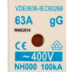 ISP00020-- NH-Sicherungseinsatz, Größe 00 (000), 20A, 400VAC<br><u>Verkaufseinheit: 1Stk</u>