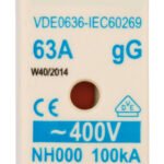 ISP00063-- NH-Sicherungseinsatz, Größe 00 (000), 63A, 400VAC<br><u>Verkaufseinheit: 1Stk</u>