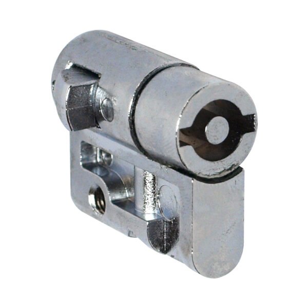 IU001906-- Halbzylinderschloss mit Doppelbart-Einsatz 5mm, L=40mm<br><u>Verkaufseinheit: 1Stk</u>