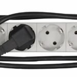 IU070124-- 19" Netzleiste 8xSchuko mit Ein/Aus-Schalter, Profil ALU 1HE<br><u>Verkaufseinheit: 1Stk</u>