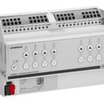 KXJK08RE-- KNX Jalousieaktor, 8x230VAC, 6A, mit Endlagenerkennung<br><u>Verkaufseinheit: 1Stk</u>