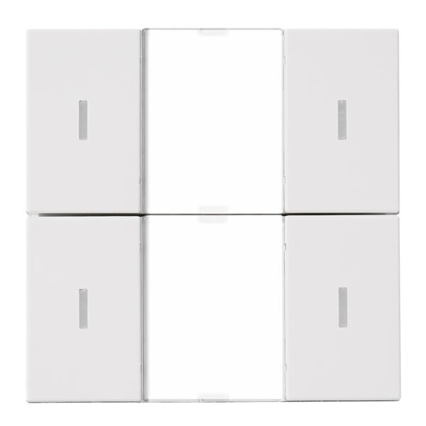 KXTS20UW-- KNX Tastsensor 2-fach mit Status-LED, Weiß<br><u>Verkaufseinheit: 1Stk</u>