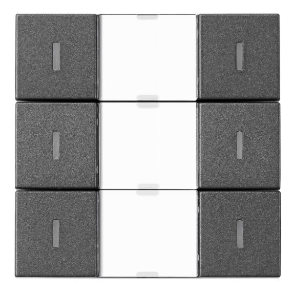 KXTS30UA-- KNX Tastsensor 3-fach mit Status-LED, Anthrazit<br><u>Verkaufseinheit: 1Stk</u>