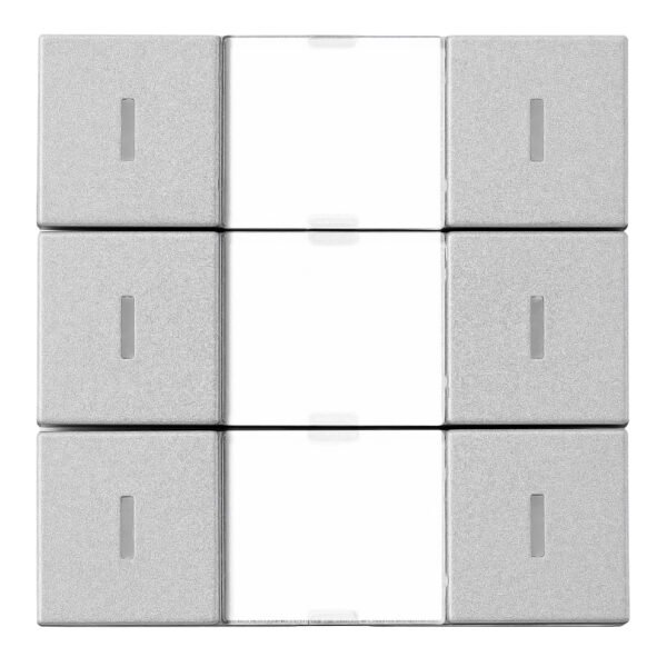 KXTS30US-- KNX Tastsensor 3-fach mit Status-LED, Silber<br><u>Verkaufseinheit: 1Stk</u>