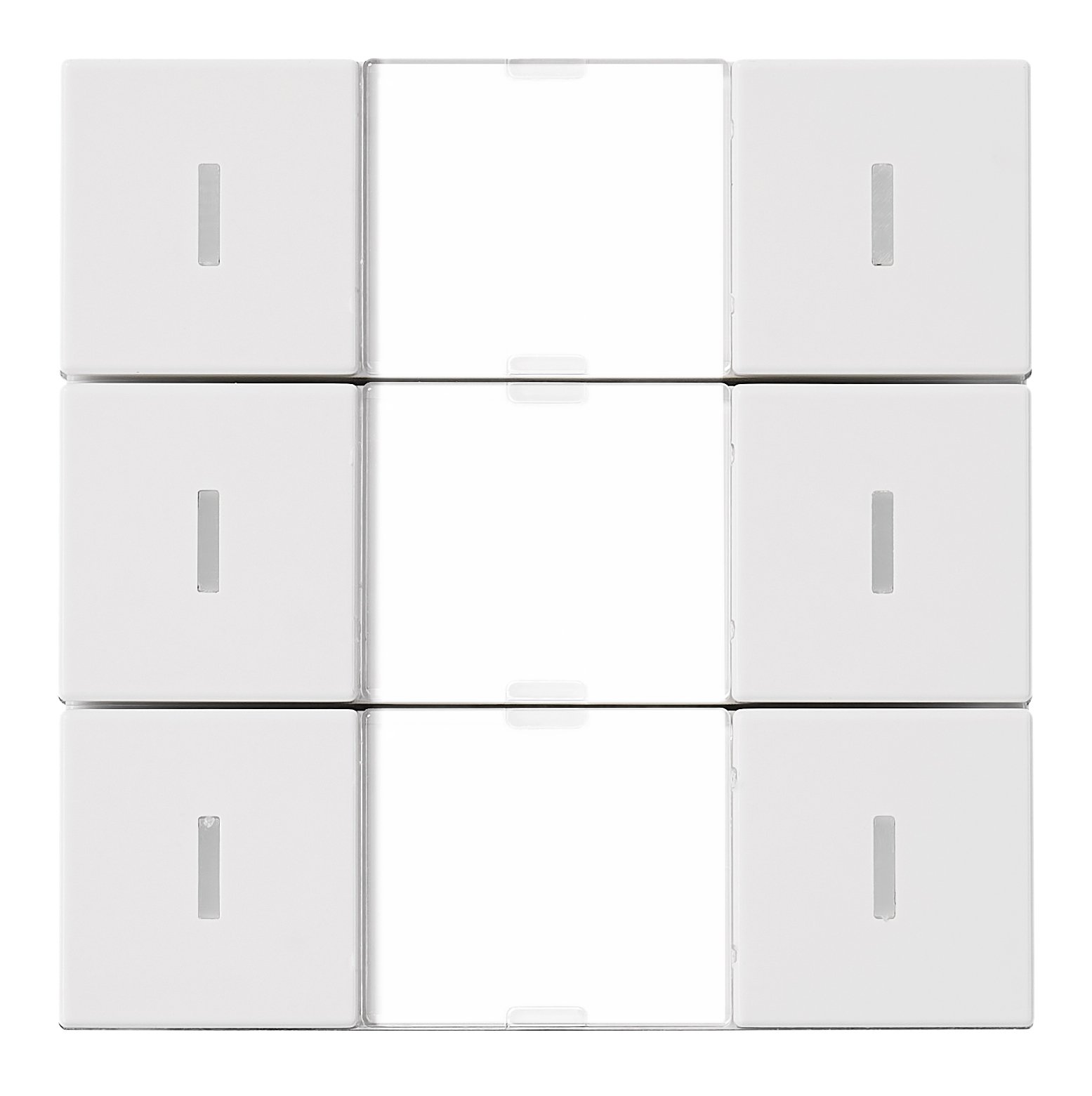 f_kxts30uw- KXTS30UW-- KNX Tastsensor 3-fach mit Status-LED, Weiß<br><u>Verkaufseinheit: 1Stk</u> – Bild 1