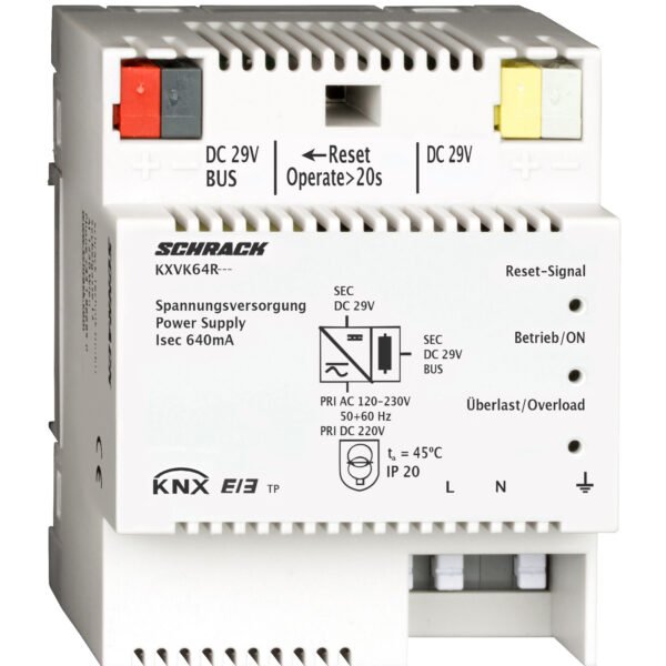 KXVK64R--- KNX Spannungsversorgung, DC 29V, 640mA<br><u>Verkaufseinheit: 1Stk</u>