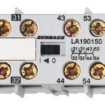 LA190150-- Hilfskontakt für Minileistungsschütze LA1, 2S+2Ö<br><u>Verkaufseinheit: 1Stk</u>