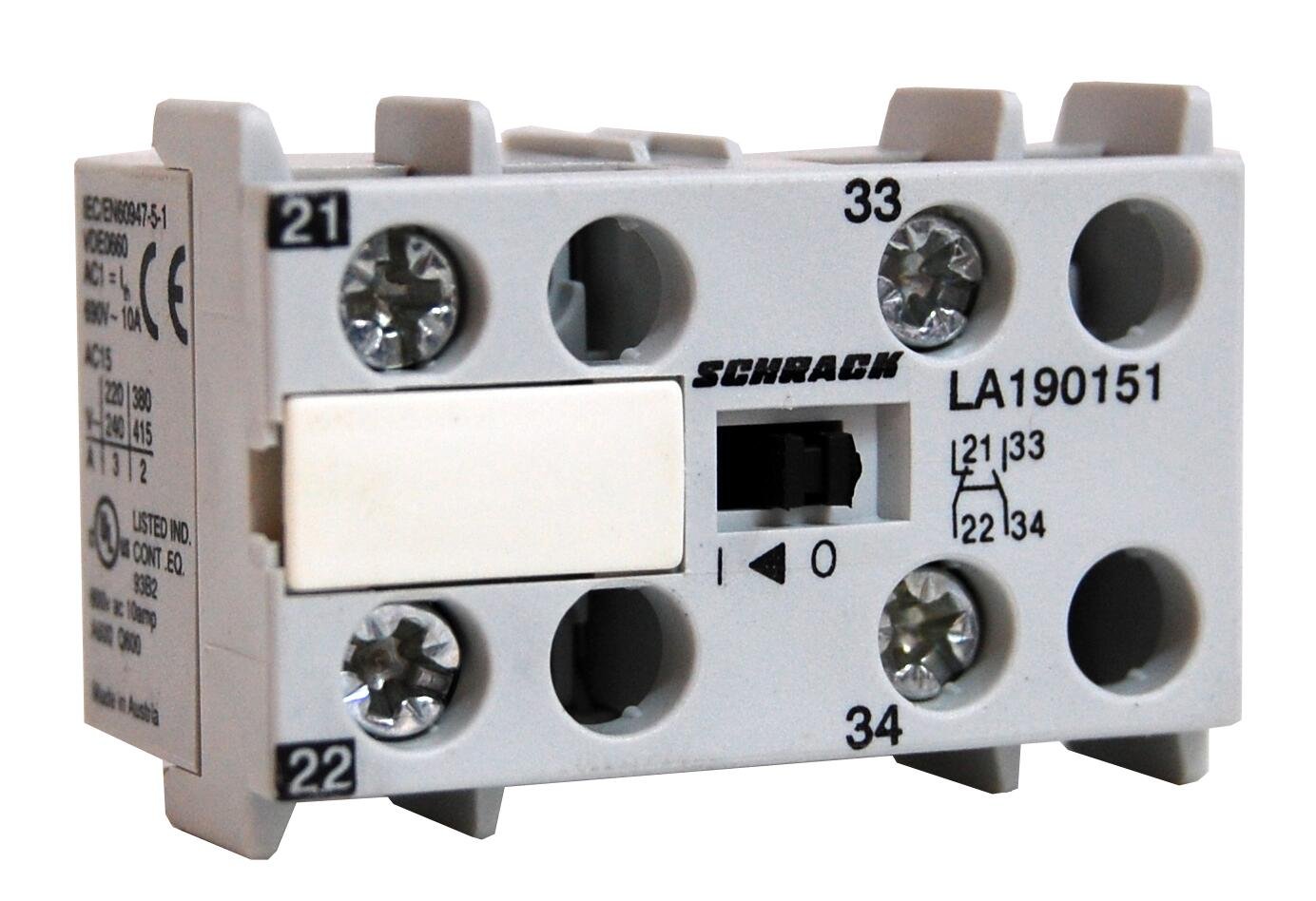 f_la190151- LA190151-- Hilfskontakt für Minileistungsschütze LA1, 1S+1Ö<br><u>Verkaufseinheit: 1Stk</u> – Bild 1