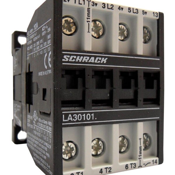 LA301010N- Leistungsschütz, 4kW, 10A AC3, 25A AC1, 3polig, 1S, 24VAC<br><u>Verkaufseinheit: 1Stk</u>