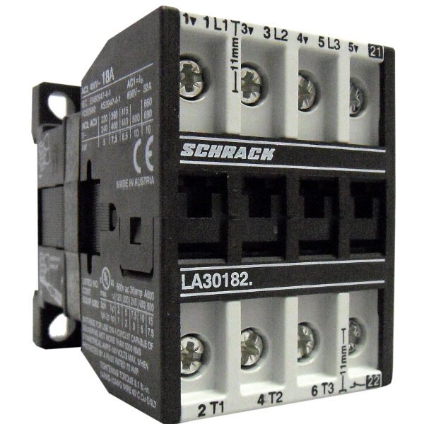 LA301823N- Leistungsschütz, 7,5kW, 18A AC3, 32A AC1, 3polig, 1Ö, 230VAC<br><u>Verkaufseinheit: 1Stk</u>