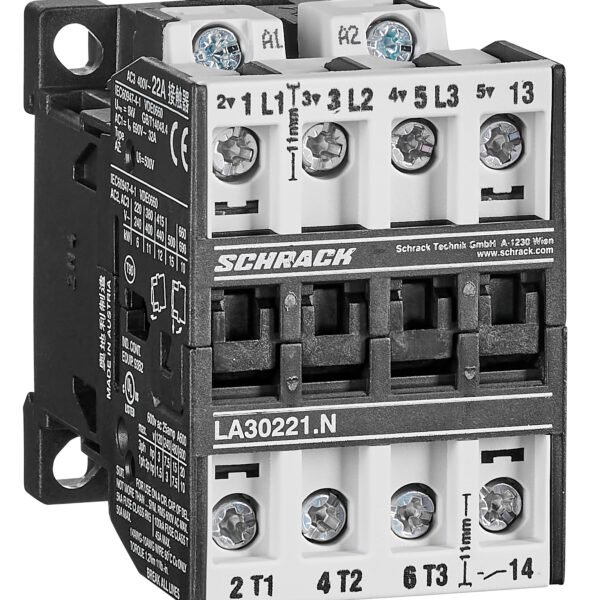 LA302213N- Leistungsschütz, 11kW, 22A AC3, 32A AC1, 3polig, 1S, 230VAC<br><u>Verkaufseinheit: 1Stk</u>