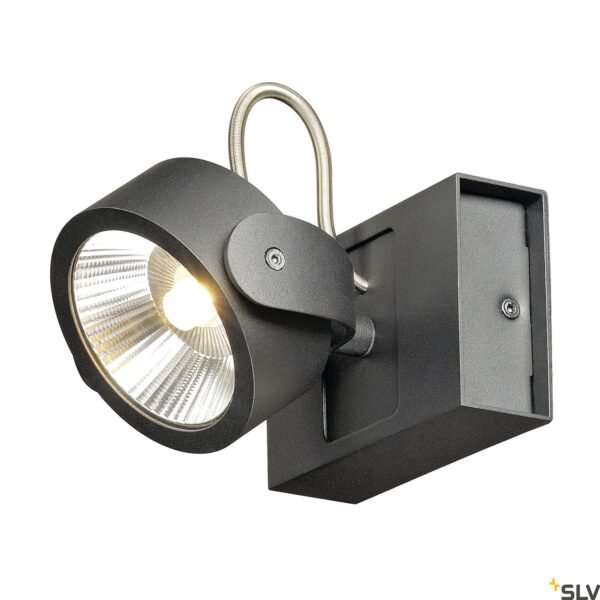 LI1000127- KALU LED 1 Wand- und Deckenleuchte, schwarz, 3000K, 60°<br><u>Verkaufseinheit: 1Stk</u>