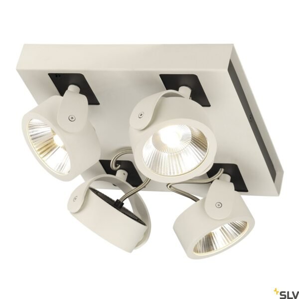 LI1000136- KALU LED 4 Wand/Deckenleuchte,square,3000K,60° weiß<br><u>Verkaufseinheit: 1Stk</u>