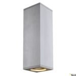 LI1000329- THEO UP/DOWN, GU10 2x50W QPAR51, matt aluminium,IP20<br><u>Verkaufseinheit: 1Stk</u>