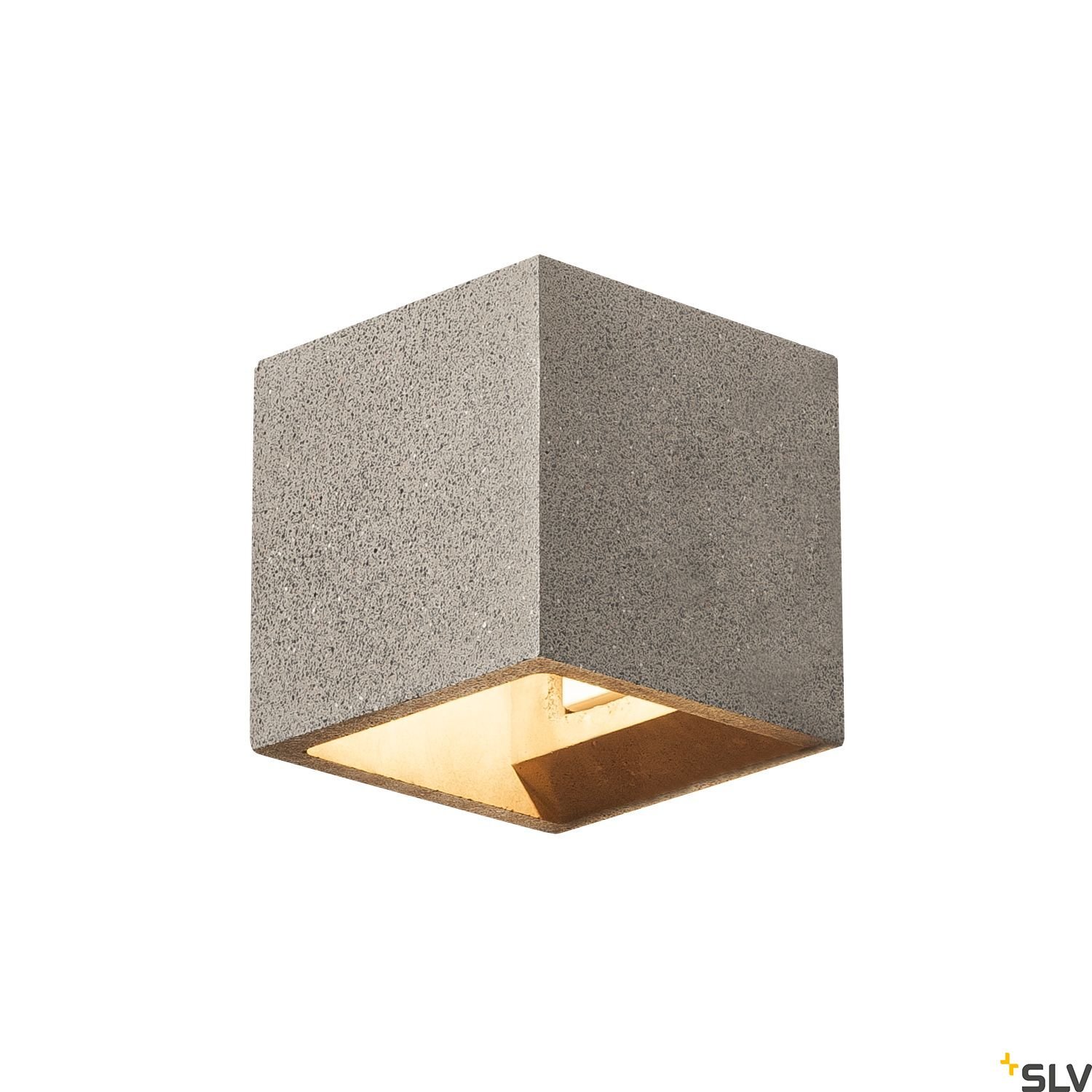 f_li1000911- LI1000911- SOLID CUBE Wandleuchte, QT14, schwarzer Sandstein, max. 25W<br><u>Verkaufseinheit: 1Stk</u> – Bild 1