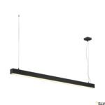 LI1001309- Q-LINE SINGLE LED,Pendelleuchte,DALI dimmbar,1500mm,schwarz<br><u>Verkaufseinheit: 1Stk</u>