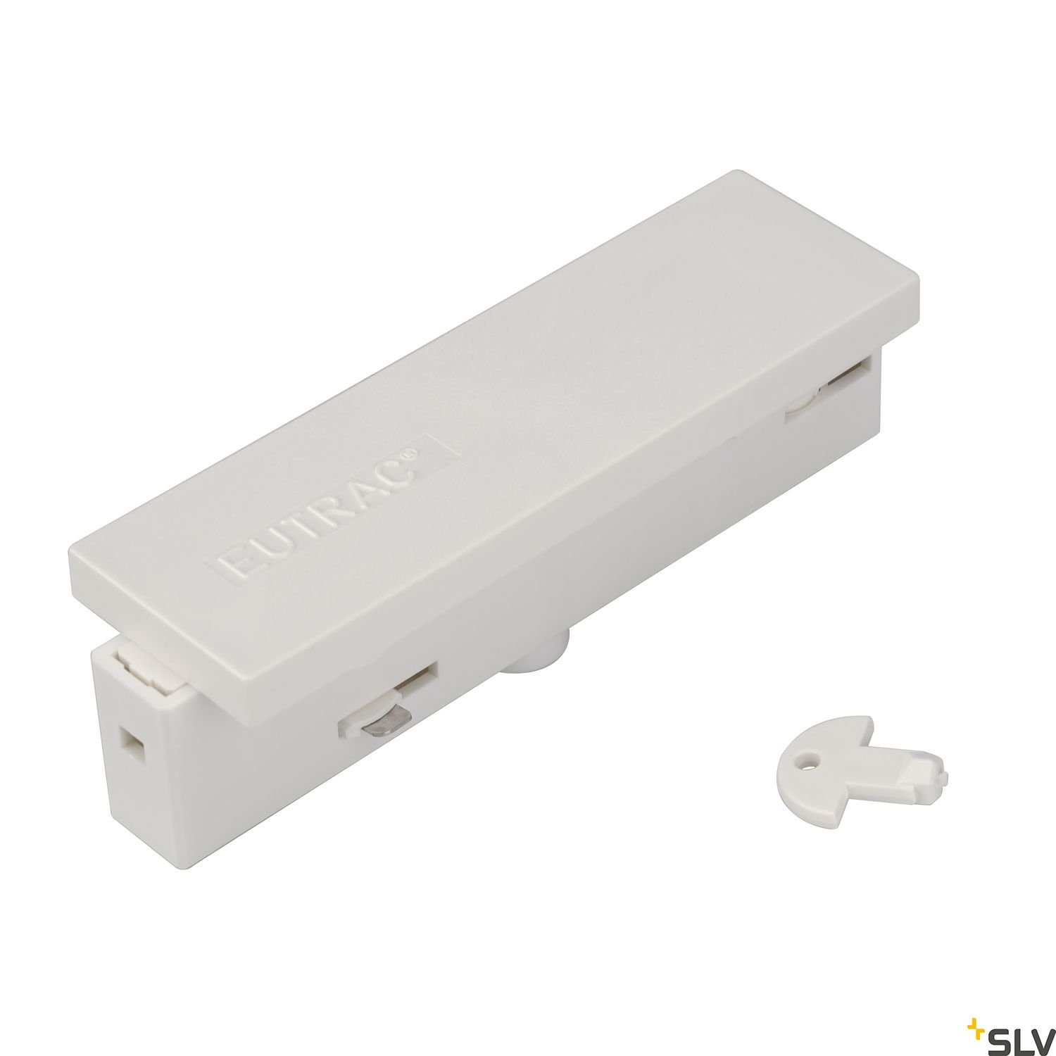 f_li1001515- LI1001515- EUTRAC Mitteleinspeiser für 3-Phasenschiene, weiß, RAL 9016<br><u>Verkaufseinheit: 1Stk</u> – Bild 1