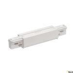 LI1001517- EUTRAC Längsverbinder mit Einspeisemöglichkeit, weiß, 9016<br><u>Verkaufseinheit: 1Stk</u>