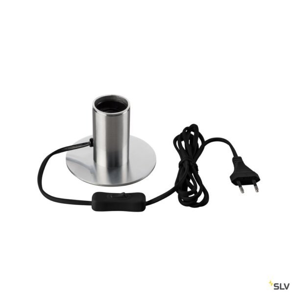 LI1001678- FITU TL, Indoor Tischleuchte, alu gebürstet, E27, max. 10W<br><u>Verkaufseinheit: 1Stk</u>