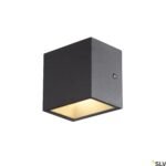 LI1002032- SITRA CUBE WL, anthrazit, IP65, 3000K, 10W<br><u>Verkaufseinheit: 1Stk</u>