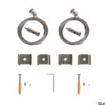 LI1002845- EUTRAC Drahtseilabhängung 2 Stück 5000mm nickel<br><u>Verkaufseinheit: 1Stk</u>