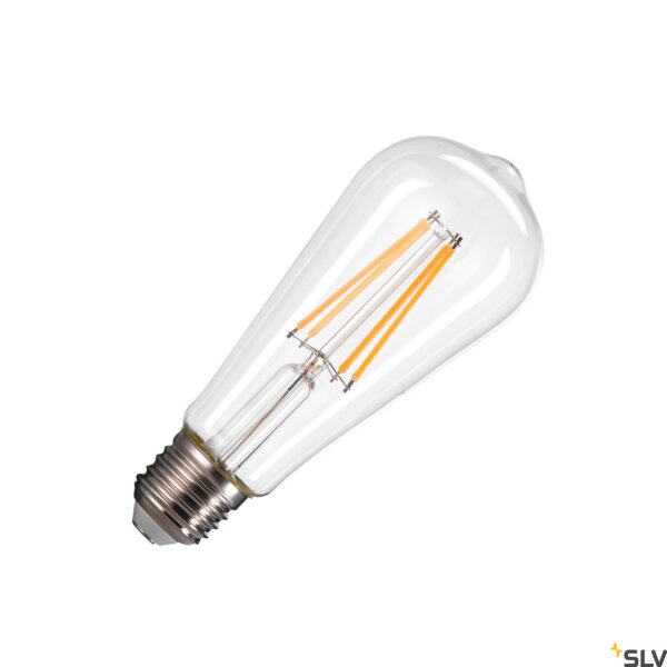 LI1005268- ST58 E27, LED Leuchtmittel transparent 7,5W 2700K CRI90 320°<br><u>Verkaufseinheit: 1Stk</u>
