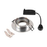 LI1007626- NEW TRIA 75 XL, Deckeneinbauleuchte, max. 10W, GU10, alu<br><u>Verkaufseinheit: 1Stk</u>