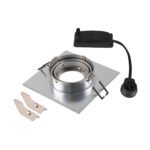 LI1007629- NEW TRIA 75 XL, Deckeneinbauleuchte, max. 10W, GU10, alu<br><u>Verkaufseinheit: 1Stk</u>