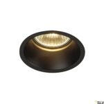 LI112910-- HORN GU10 Downlight, rund, mattschwarz, max. 50W<br><u>Verkaufseinheit: 1Stk</u>